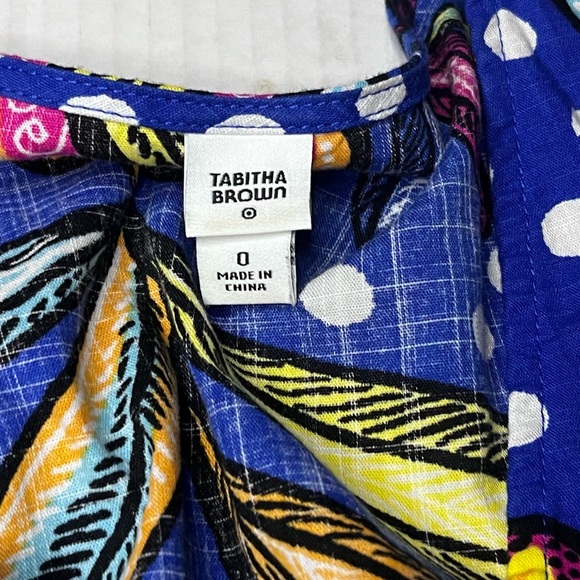 Tabitha Brown Tropical Polka Dot Print Maxi Dress - Picture 9 of 13